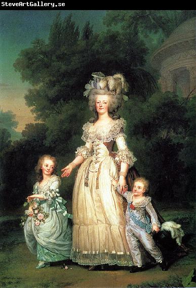 Adolf-Ulrik Wertmuller Marie Antoinette with her children